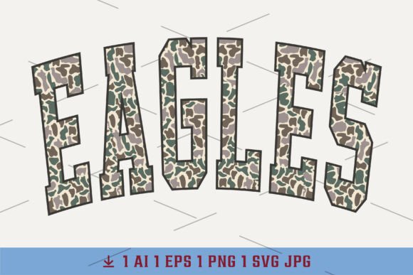 Download Camouflage School Mascot PNG Camo Eagles - Premium Resources