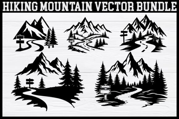 Download Hiking Mountain Silhouette Bundle - Silhouette bundle Collection