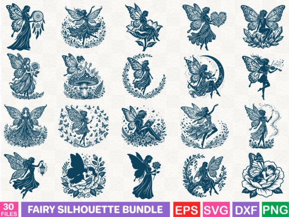 Download Fairy Silhouette Bundle - Silhouette bundle Collection