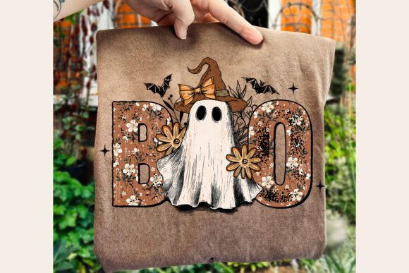Download Floral Boo Ghost Halloween Png - Halloween png Collection