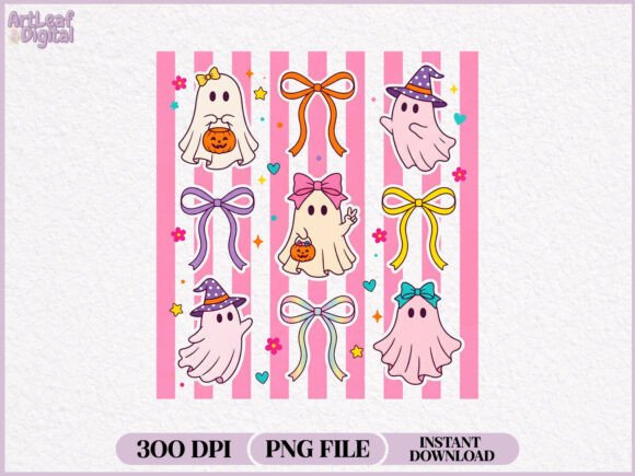 Download Preppy Coquette Ghost Halloween PNG - Halloween png Collection